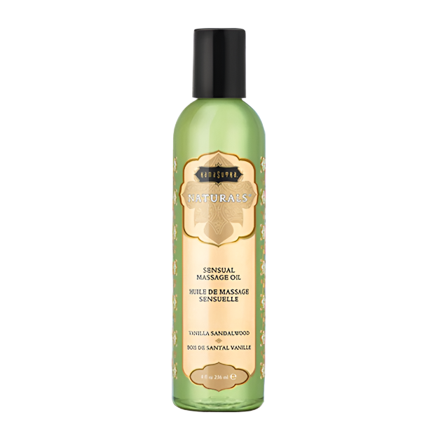 Naturals Massage Oil Vanilla Sandalwood (8oz)