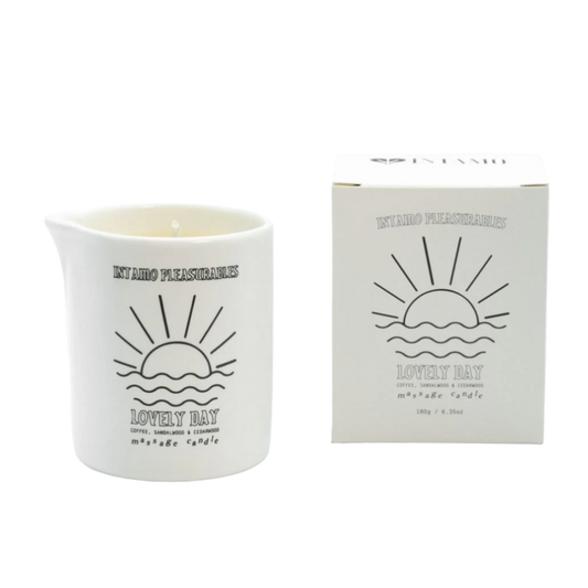 Lovely Day Massage Candle - Coffee Sandalwood Cedar