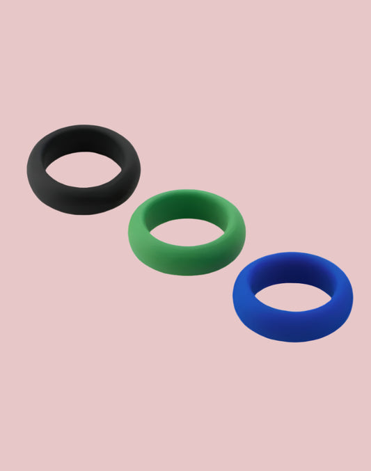 3 Pack Silicone C-rings